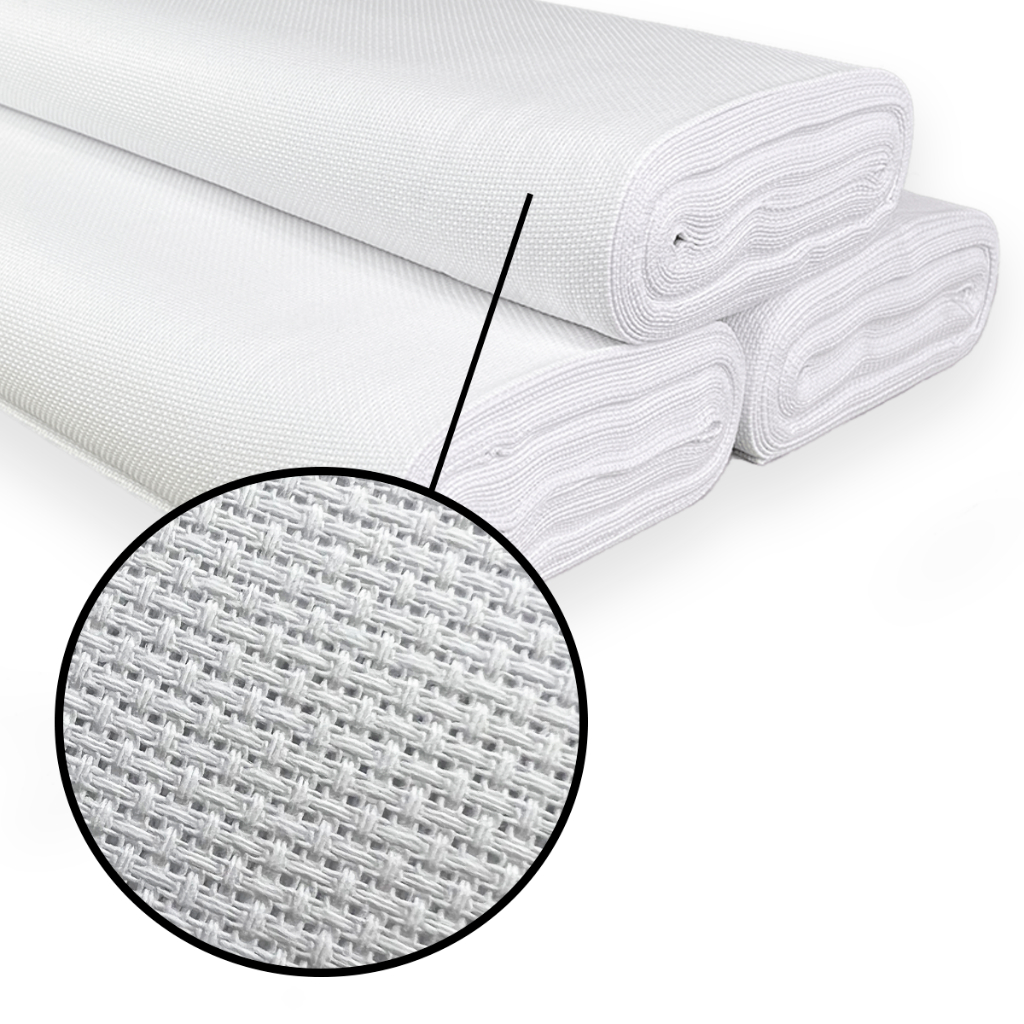 Tecido Etamine 100% Algodão  Bordar - 5 Metros