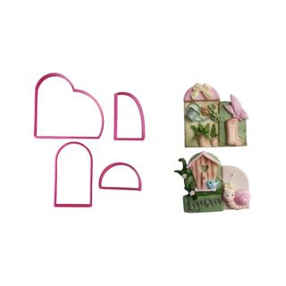 CORTADOR DE MOLDURA DE ARCO CHÁ DE BEBÊ PASTA AMERICANA BISCUIT 4 FORMAS em Oferta na Shopee