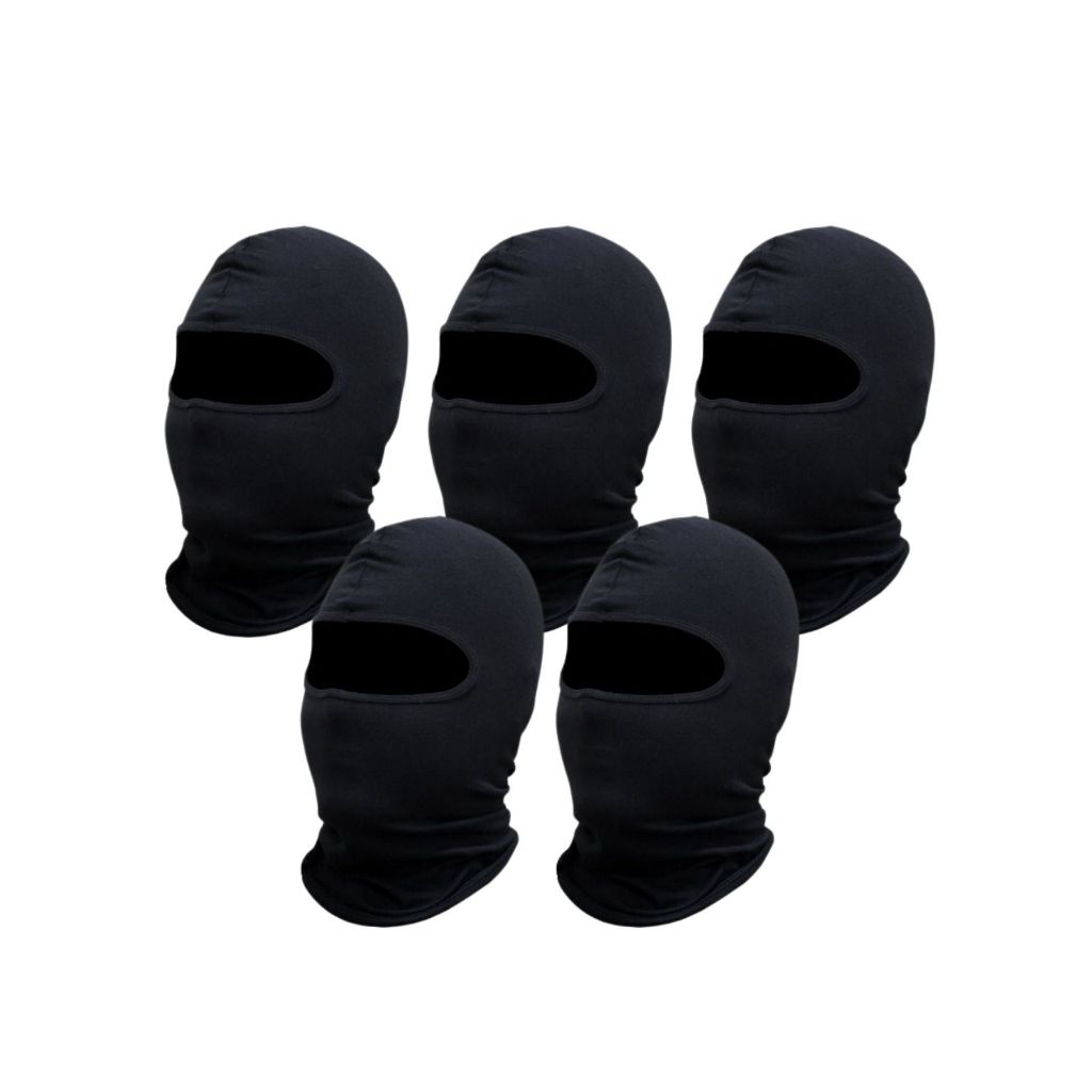Kit Toucas Ninjas Balaclavas Preta Proteção UV Termico Frio Motoqueiro em Oferta na Shopee