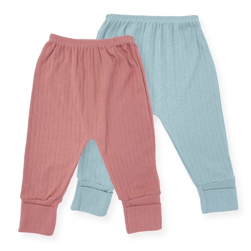 Kit 2 Calça Bebê Canelada Mijão Menino Menina Roupas de Bebê