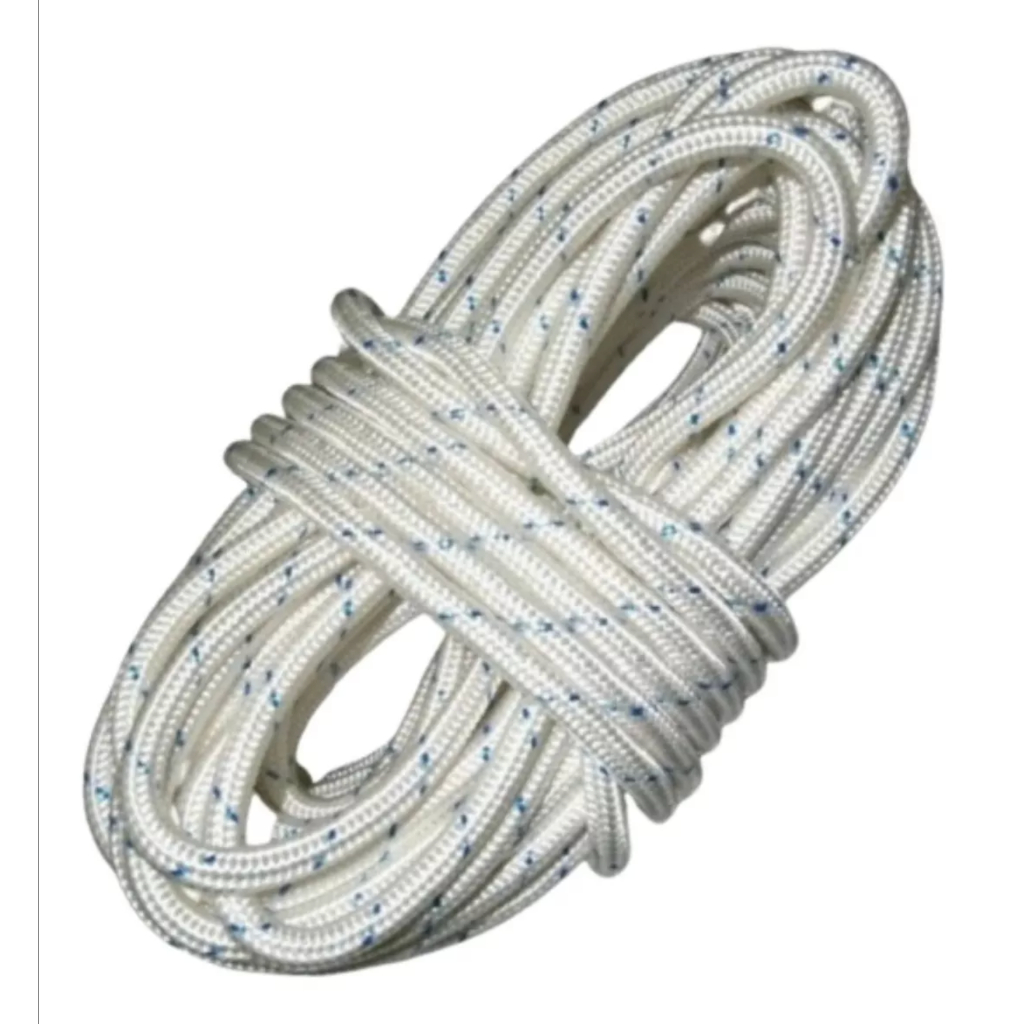 10m Corda Bombeiro Poliamida Super Resistente Suporta 2,5ton 12mm Espessura Com Alma