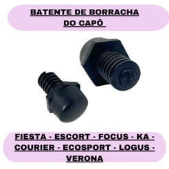 Batente Regulador Borracha do Capo Fiesta Escort Focus Ka Courier Ecosport Logus Verona - 2 unidades