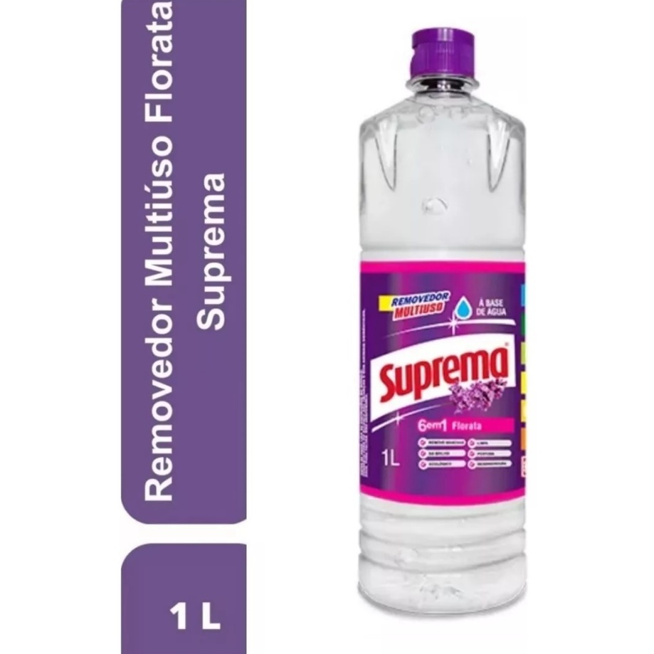 Kit 3 Removedor Perfumado Suprema Florata Multisuperfícies 1 Litro - 03 unidade