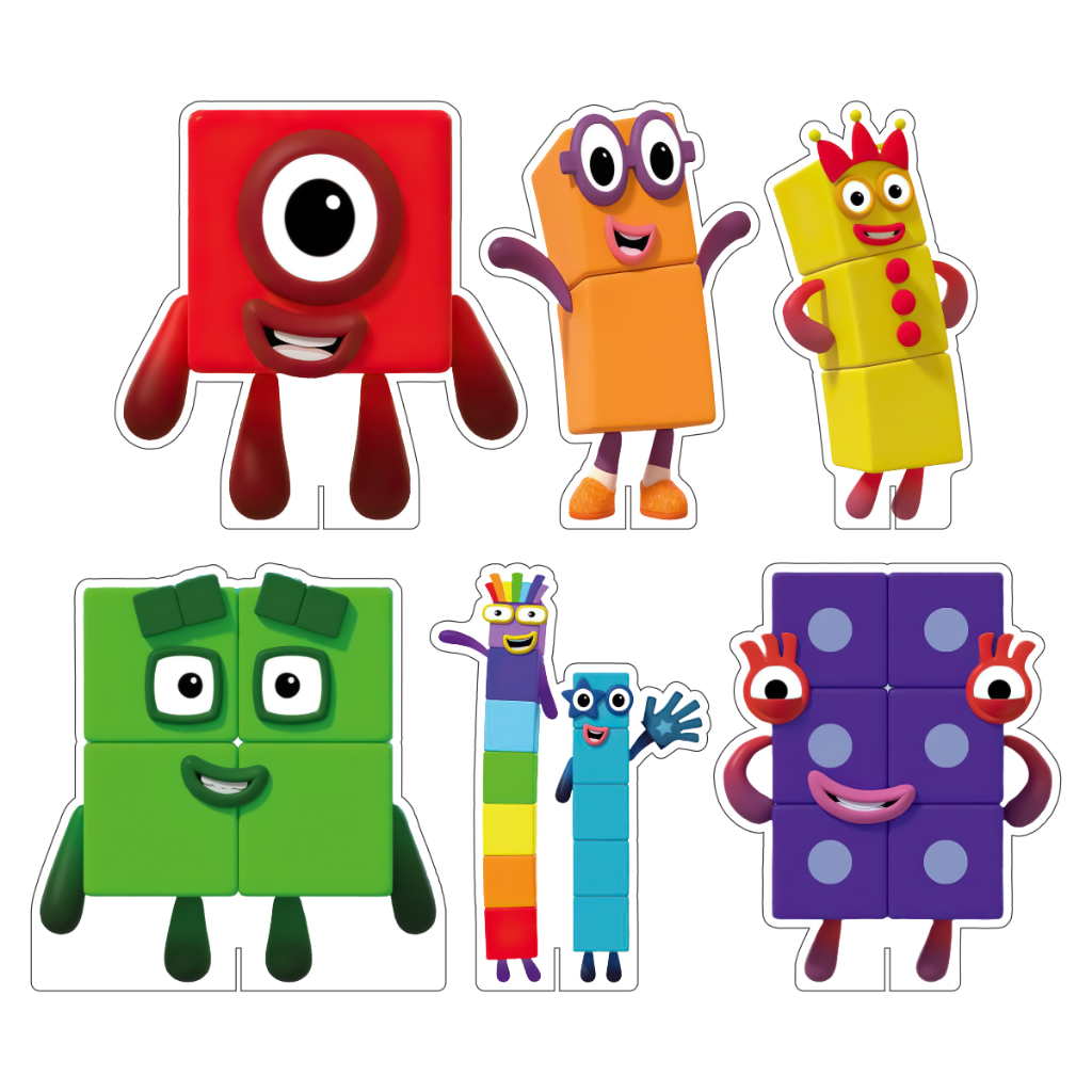 Kit Display De Mesa Festa Infantil Numberblocks DK em Oferta na Shopee