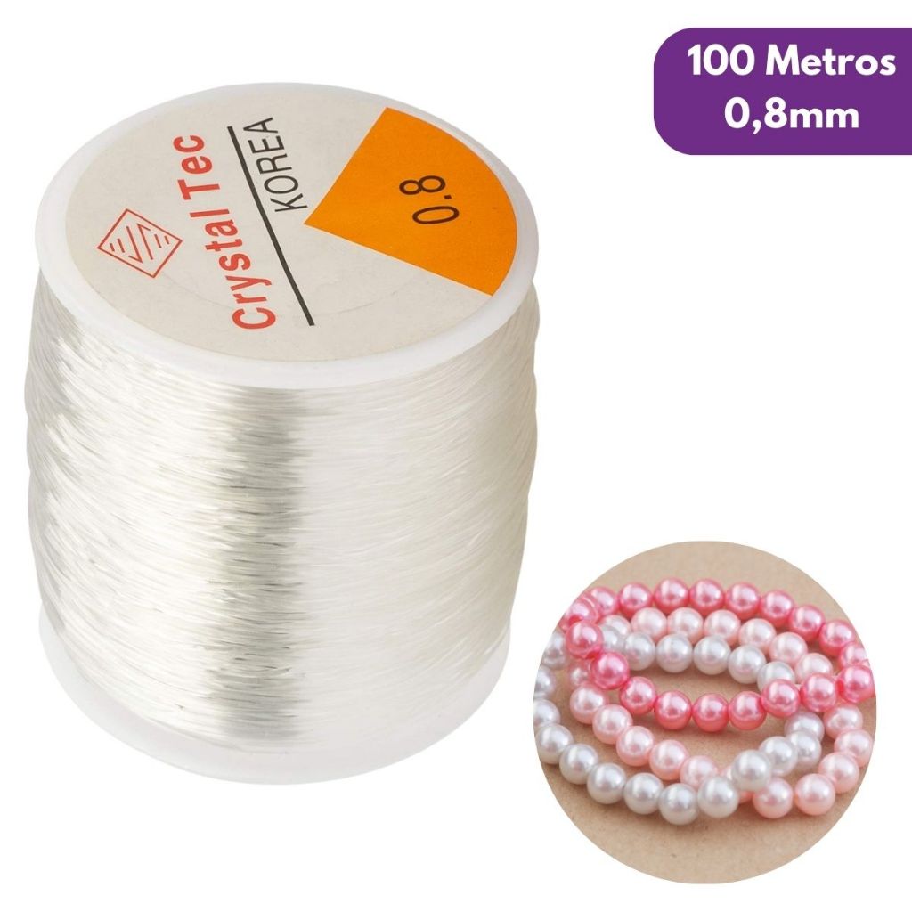 Fio De Silicone - 0.8mm - Flexível e Durável Para Pulseira, Colar