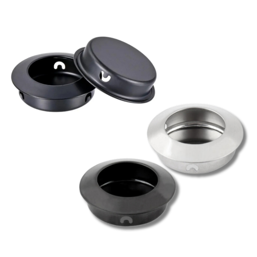 Puxador Embutido para Gavetas Moveis em Geral Aco Inoxidável Acabamento Inox ou Preto Fosco