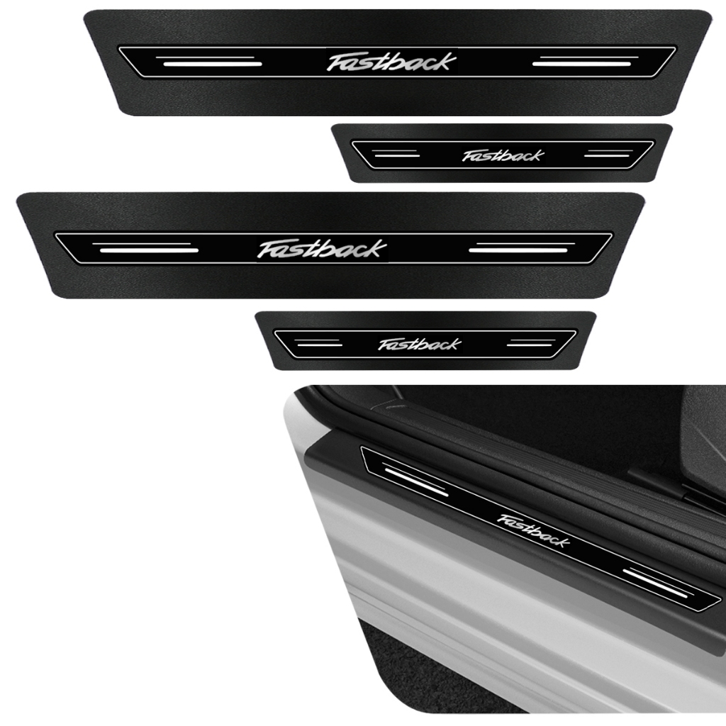Soleira Platinum Protetora Portas Fastback 2022 2023 Resinada