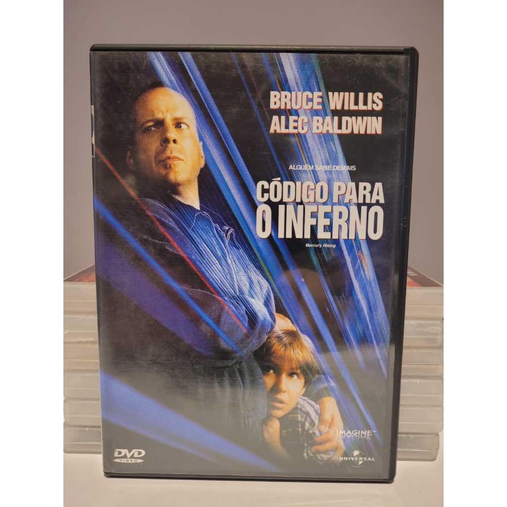 CÓDIGO PARA O INFERNO - Bruce Willis Alec Baldwin - DVD - Original