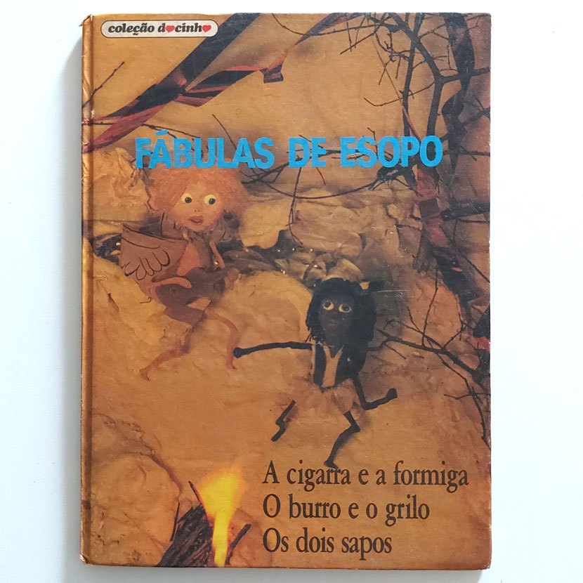 Livro Fábulas De Esopo A Cigarra E A Formiga O Burro E O Grilo Os Dois Sapos - Coleção Docinho 1987