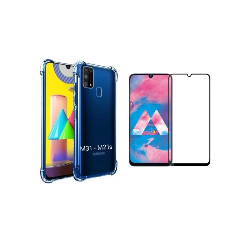 Capinha Samsung M31 / M21S Anti Impacto Transparente + película Vrido 3D / 9D em Oferta na Shopee