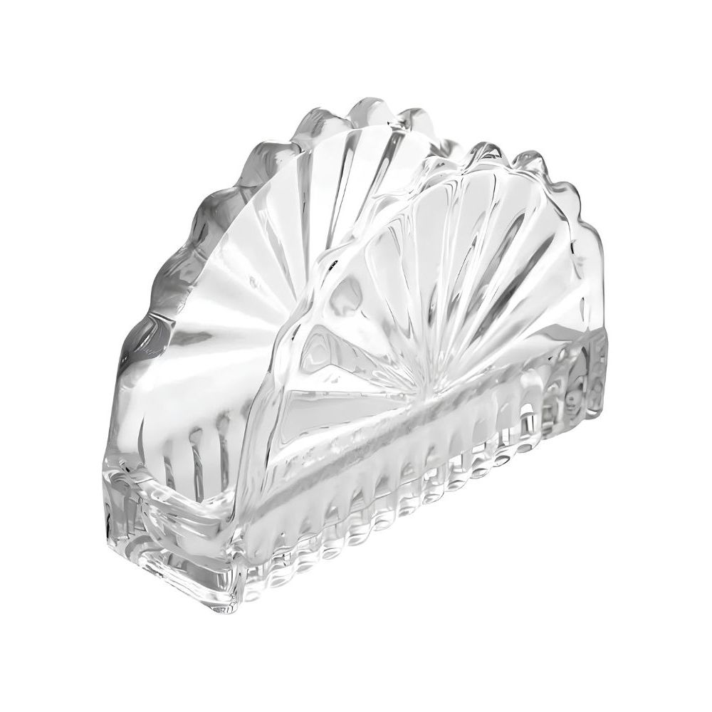 Portaguardanapo Vidro L'Hermitage Cristal Brazilia Egito Leque em Oferta na Shopee