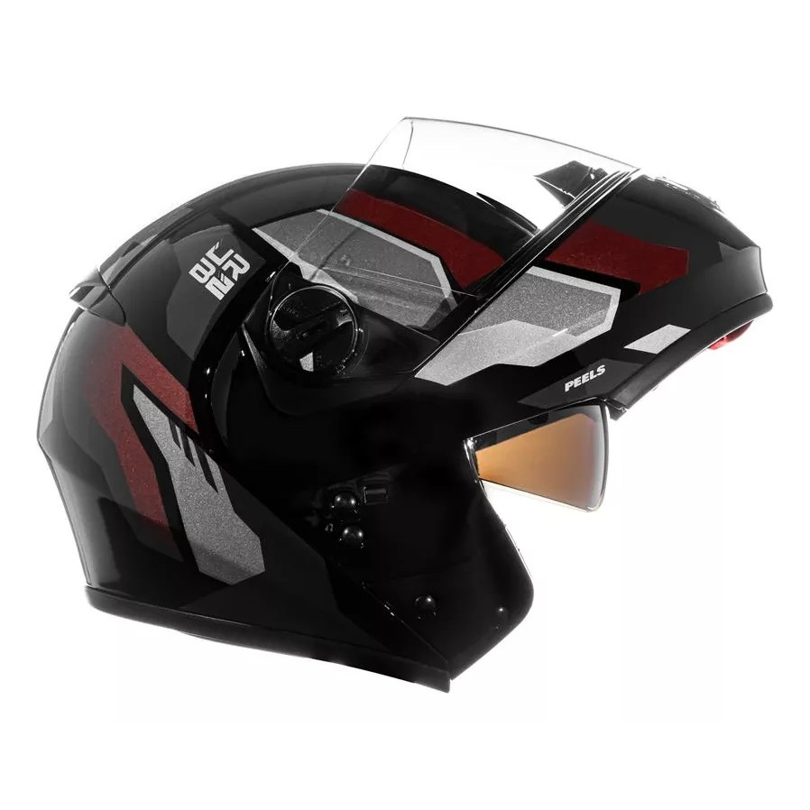 Capacete Moto Peels Escamoteável Robocop U-rb2 Hold Robocop