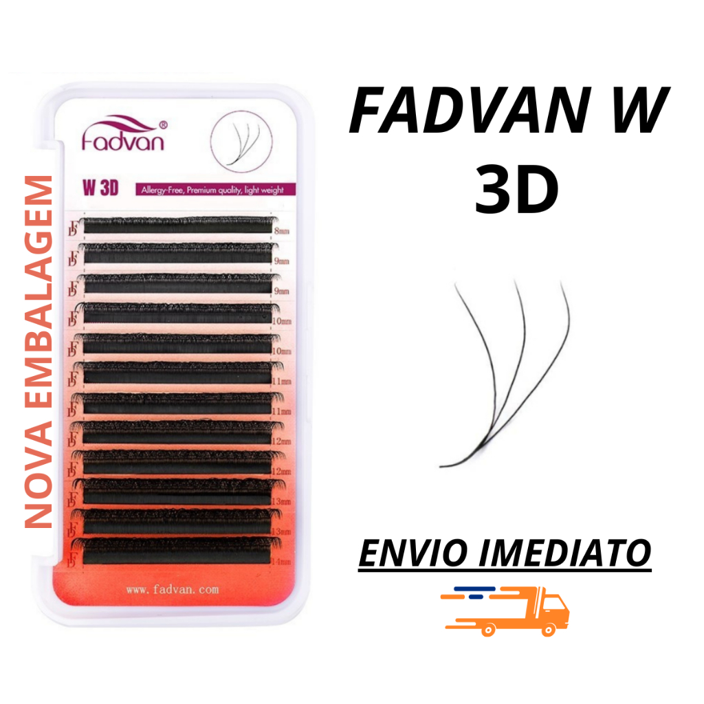 Cílios 3D W Fadvan Volume Egípcio Cilios Lift Lash Fio a Fio cilios alongamento tufinho