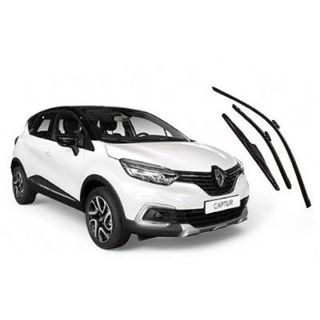 Kit 3 Palhetas Limpador de Parabrisa Dianteiro + Traseiro Para Renault Captur 2016 2017 2018 2019 2020 2021 2022 2023 em Oferta na Shopee