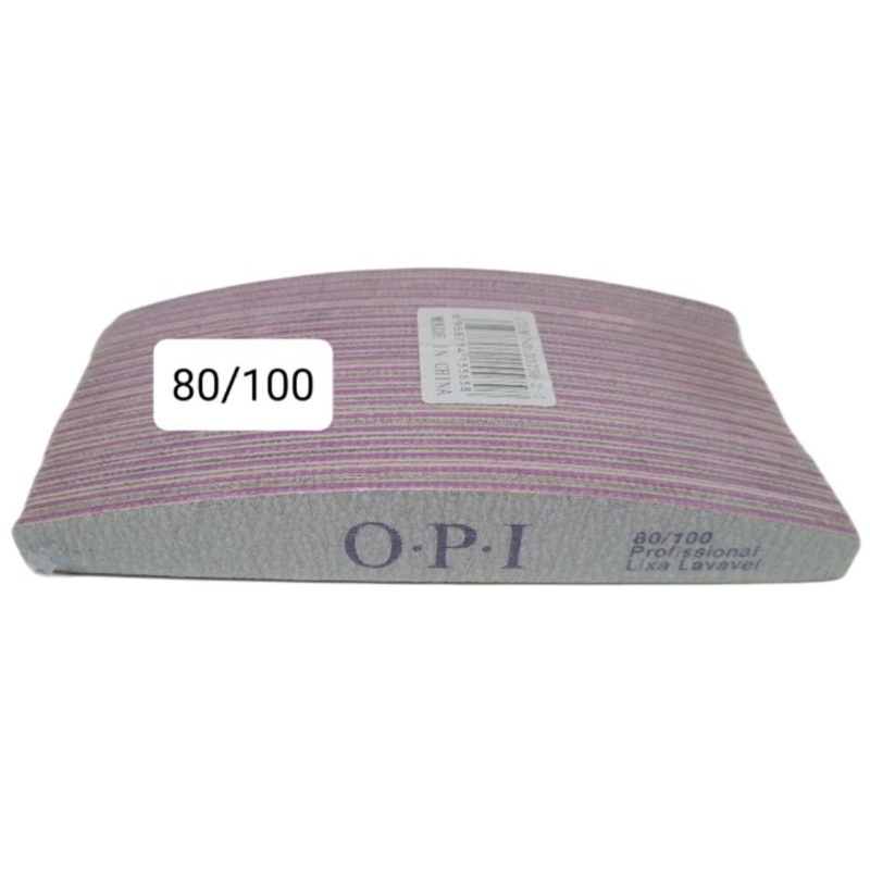 20 Lixas OPI Larga Dupla Face 100/180 ou 80/100 Para Unhas lixas