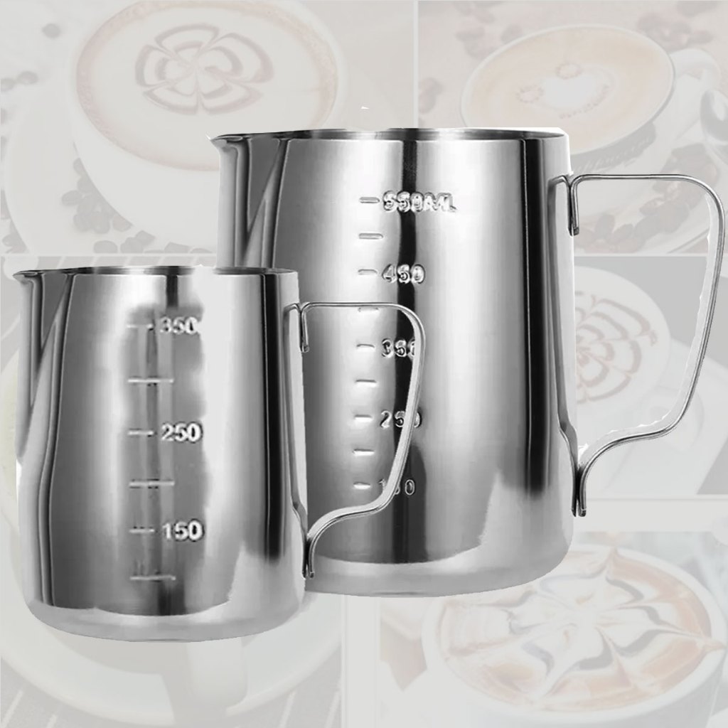 Imagem Jarra Leiteira Latte Art Aço Inox 350ml 600ml Café Cafeteira Cremeira Pitcher