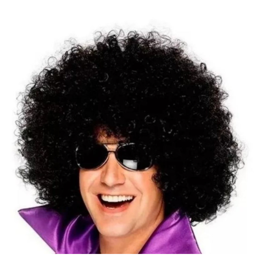 Peruca Black Colorida Power Festas Fantasia Carnaval Cosplay Acessório de palhaço circo animador eventos diversas cores
