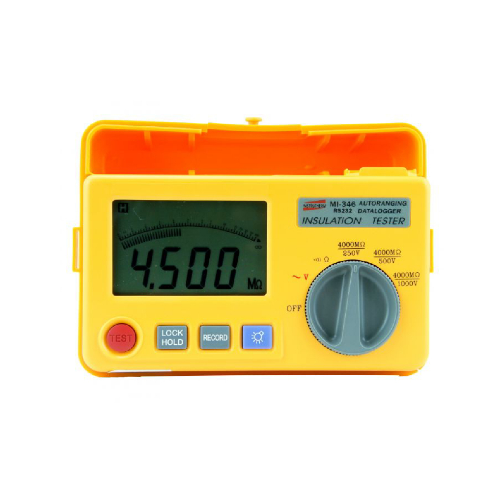 Megôhmetro 1000V 4000 Mohms Tensão Continuidade Resistência Rs-232 Mi-346 Portátil Instrutherm