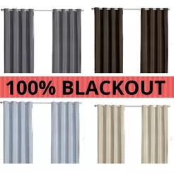 Cortina Blackout para Quarto Sala Pvc Corta Luz Cortina Bloqueia 100% a Luz com Ilhós