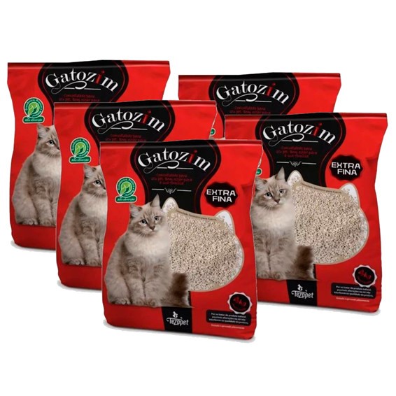 Areia Gatozim Extrafina 4kg CADA SACO - TEZOPET - PET LIVE ATACADÃO