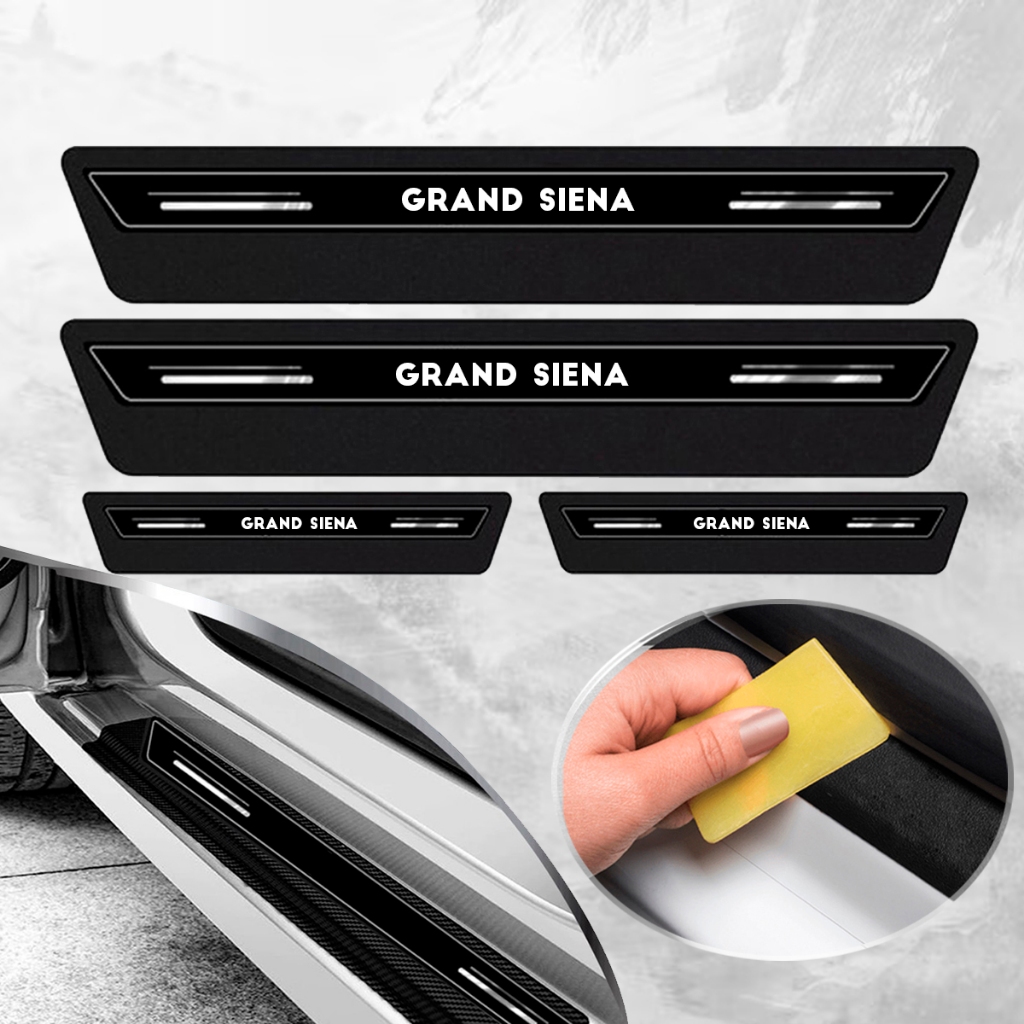 Soleira Ultra Protetora De Porta Platinum Compatível com Grand Siena - Preto