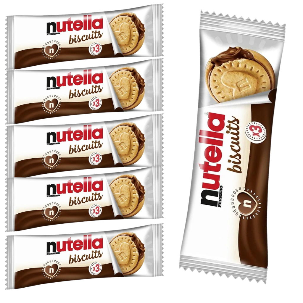 6 Nutella Biscuits Biscoitos Bolacha Ferrero 41,4g Importado em Oferta na Shopee