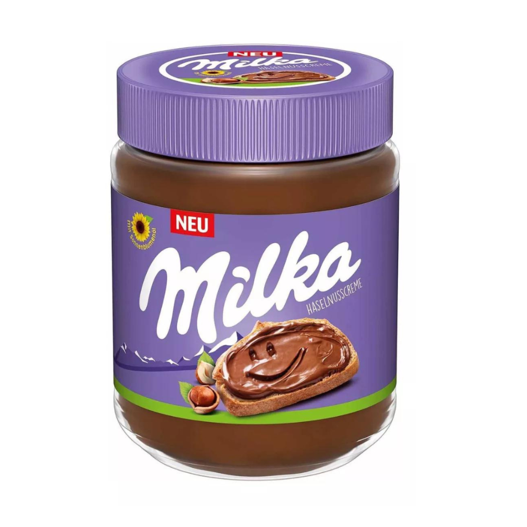 Creme De Avelã Com Chocolate Milka Hazelnut Cream 350gr em Oferta na Shopee
