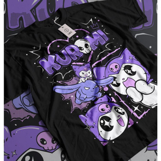 Camiseta Basica Algodao Kuromi Onegay My melody Friends Desenho anime Unissex em Oferta na Shopee