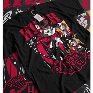 Camiseta Basica Algodao Hazbin Hotel Husk Sinner Demon Anime Unissex em Oferta na Shopee