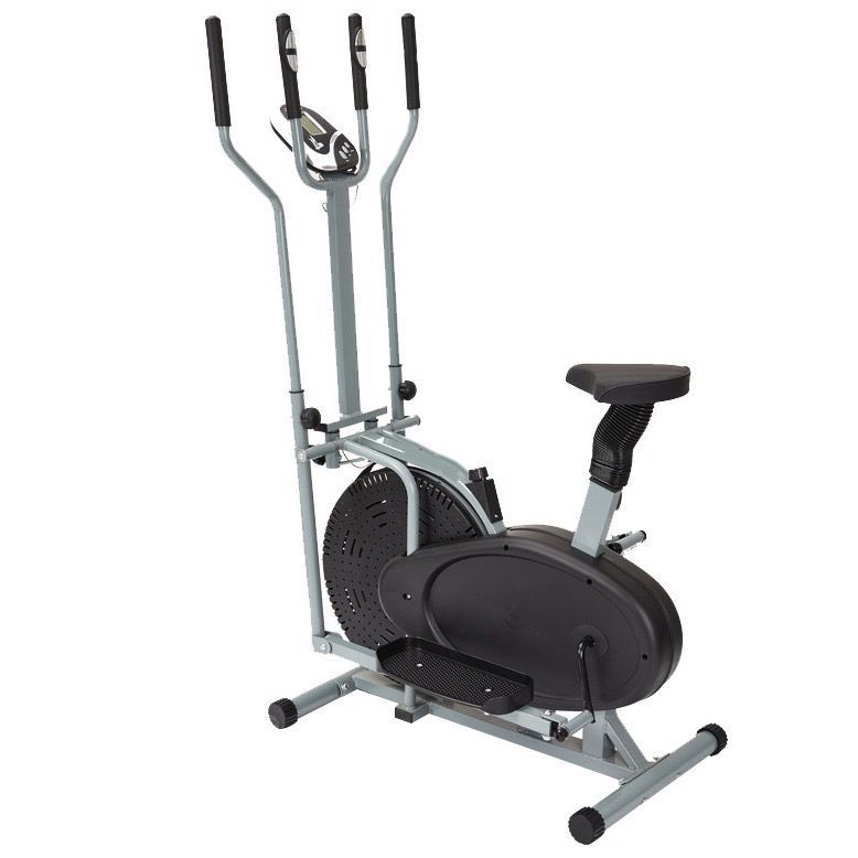 Simulador De Caminhada Ginastica Exrtcicio Bicicleta Ergométrica Spinning Cor Preto Adking