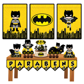 Kit Só um Bolinho  - Batman Cute - Festa em Casa - Mesversário em Oferta na Shopee