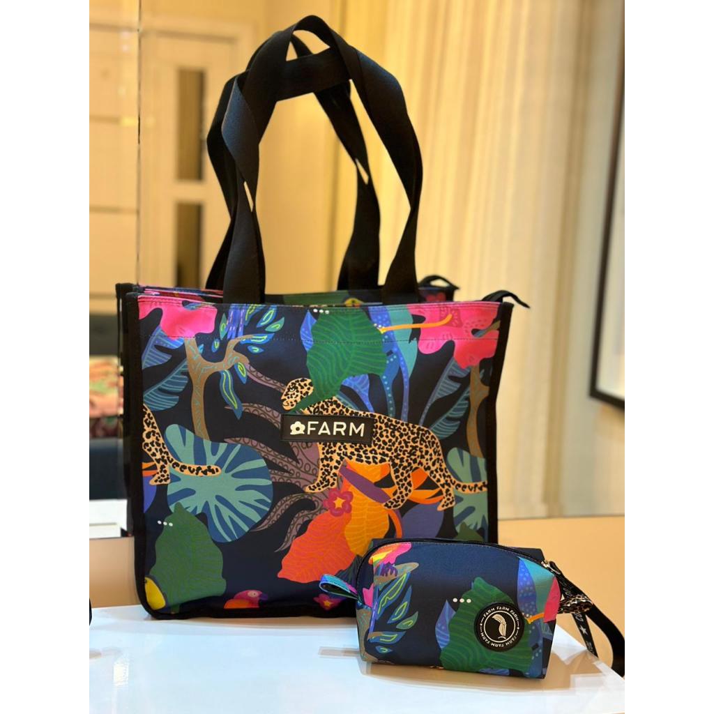 Kit viagem praia Farm Sacola + Necessaire Oferta Relampago Liquidação