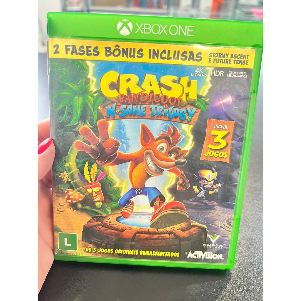 Crash Trilogy Xbox One Mídia Fisica Semi Novo