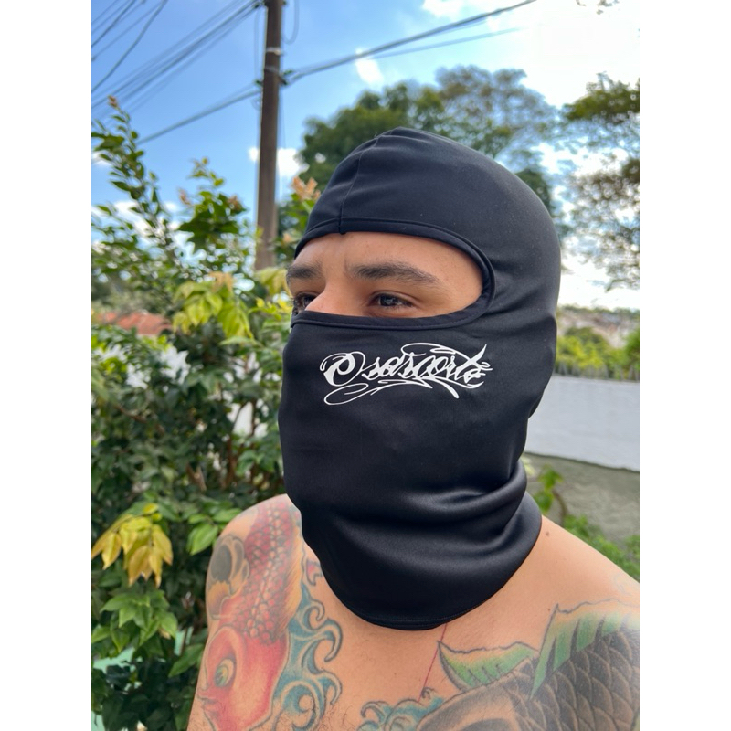 Balaclava Touca Ninja Preta lisa Moto Motoqueiro Motoboy Osascorte