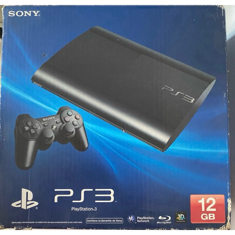 Caixa ( Vazia ) Ps3 Super Slim 12 Gigas ( não acompanha o aparelho
