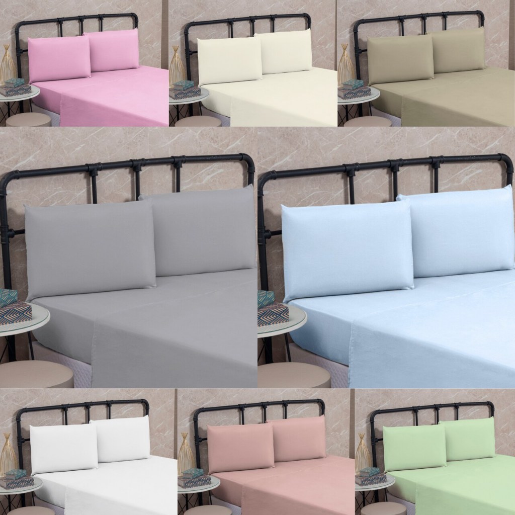 Jogo de Cama King Size 100% Algodão PERCAL 200 FIOS 4 Peças Tecido Grosso Muito Macio Cama Box Lindo