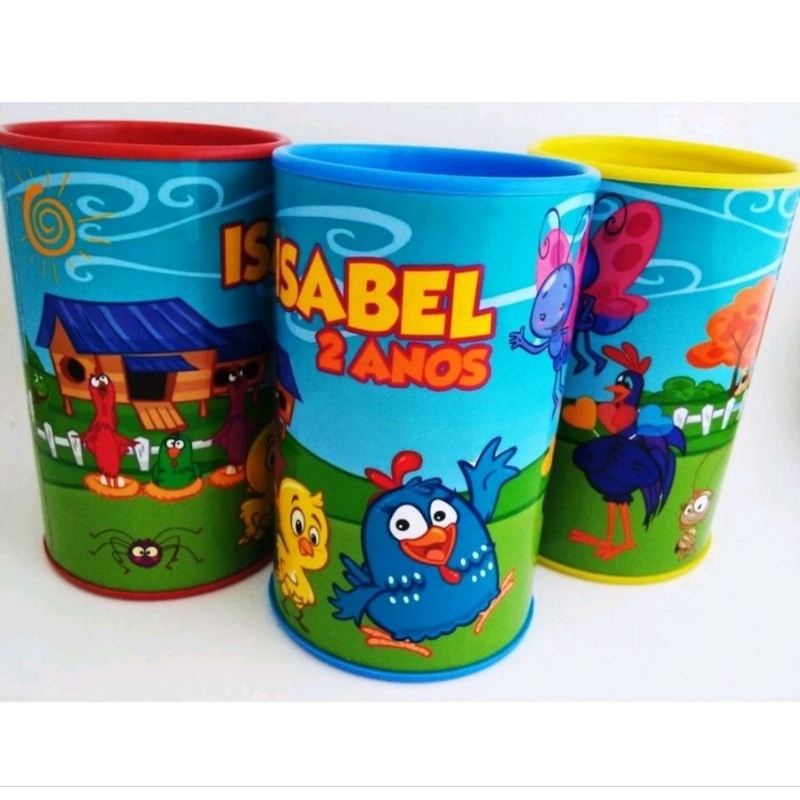 10 cofrinho personalizado galinha pintadinha