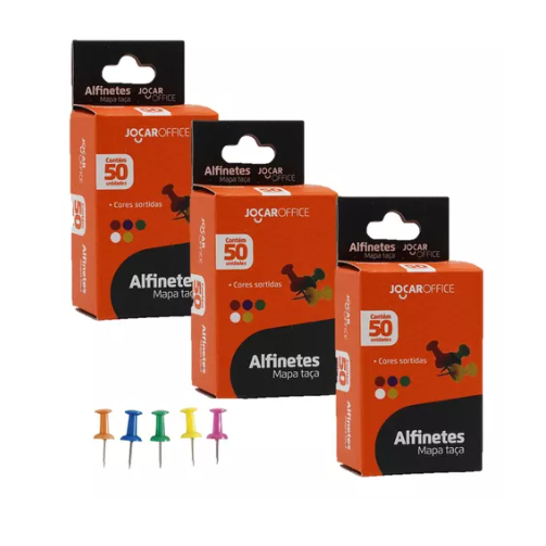 Alfinetes Para Mural Cortiça Taça Coloridos 150 unidades Ideal Mapa em Oferta na Shopee