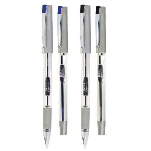 Caneta Gel Boss 0.55 - 2 Unidades. Azul E Preta Jocar Office em Oferta na Shopee