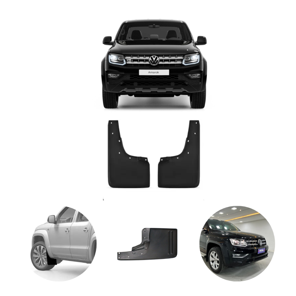 Apara Barro Amarok 2010 A 2016 Lameira Dianteira 2 peças Com Alargador