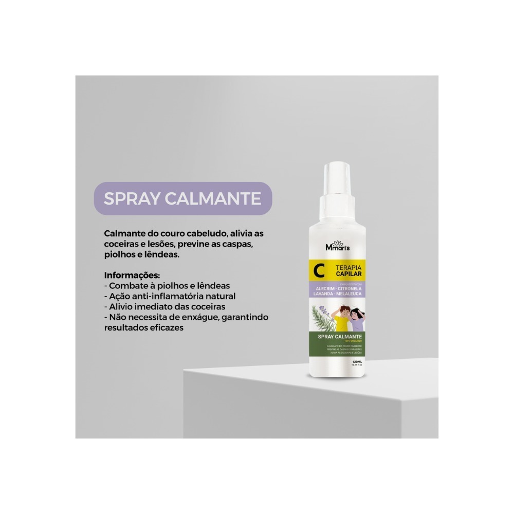Spray Calmante Capilar Mata Piolho Condicionador 120ml