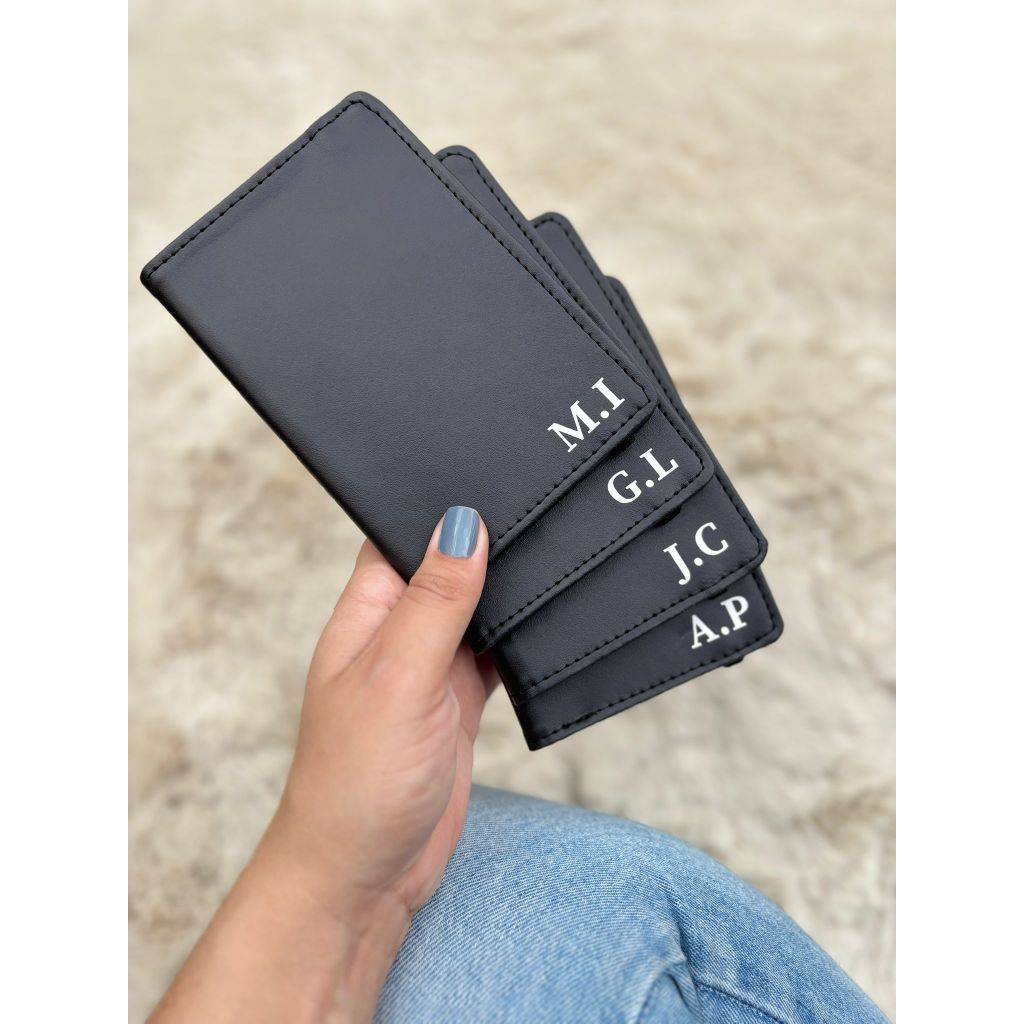 Imagem Carteira Capa Porta Passaporte Personalizado Com Iniciais