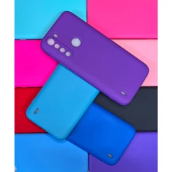 Capa para Motorola Moto One Fusion / Capa + Pelicula 3D ou Só 1 Capinha Aveludada Case