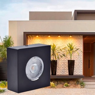 Kit 8 Luminaria Spot Led Sobrepor Para Beiral 5w Preto Branco Quente 3000k Bivolt em Oferta na Shopee