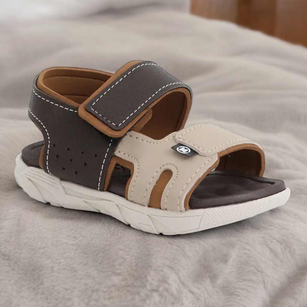 Sandália Infantil Masculina Menino Papete Leve Criança Festa Creche Conforto Molekinho Bebê 2135137