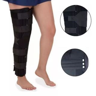 Ortese Imobilizador De Joelho Bilateral Preto articuladoo em Oferta na Shopee