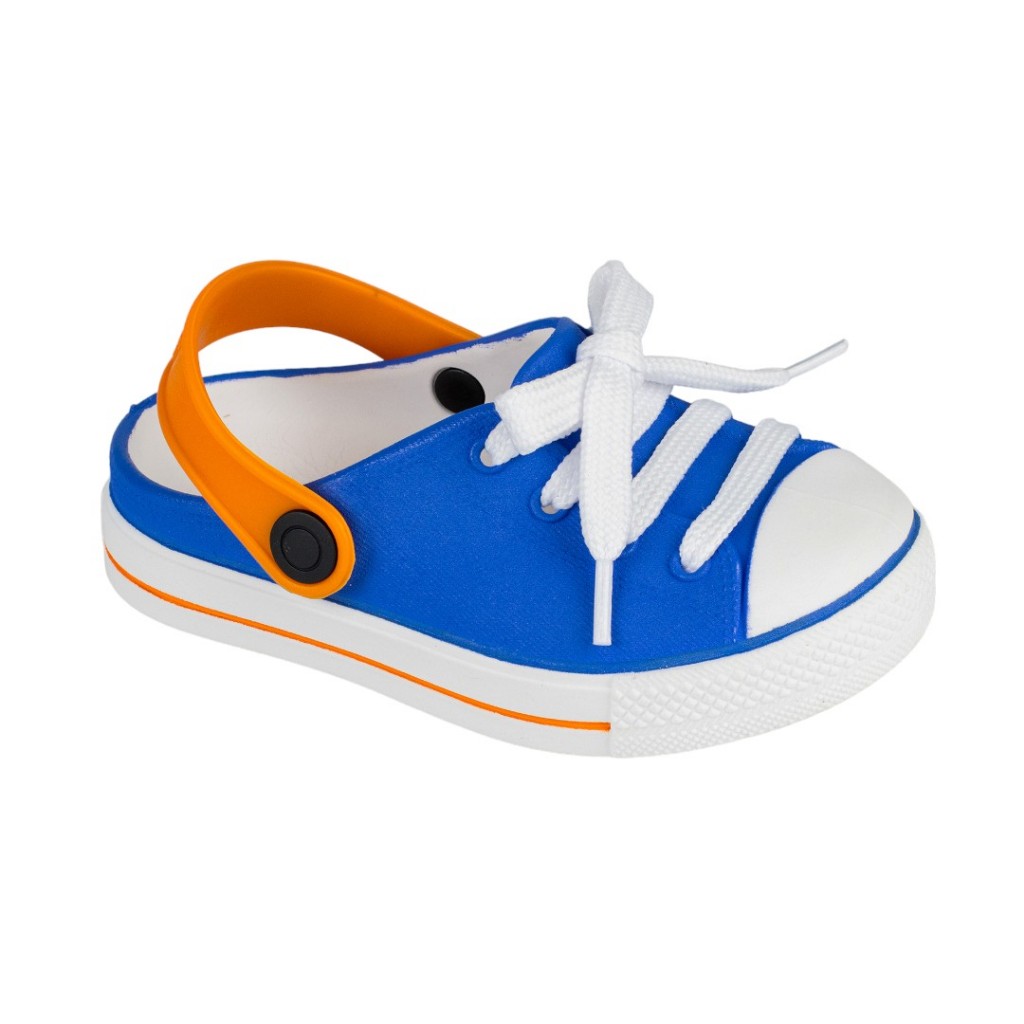 Sandália Infantil Babuch Tipo Crocs Azul Menino Confortável Antiderrapante