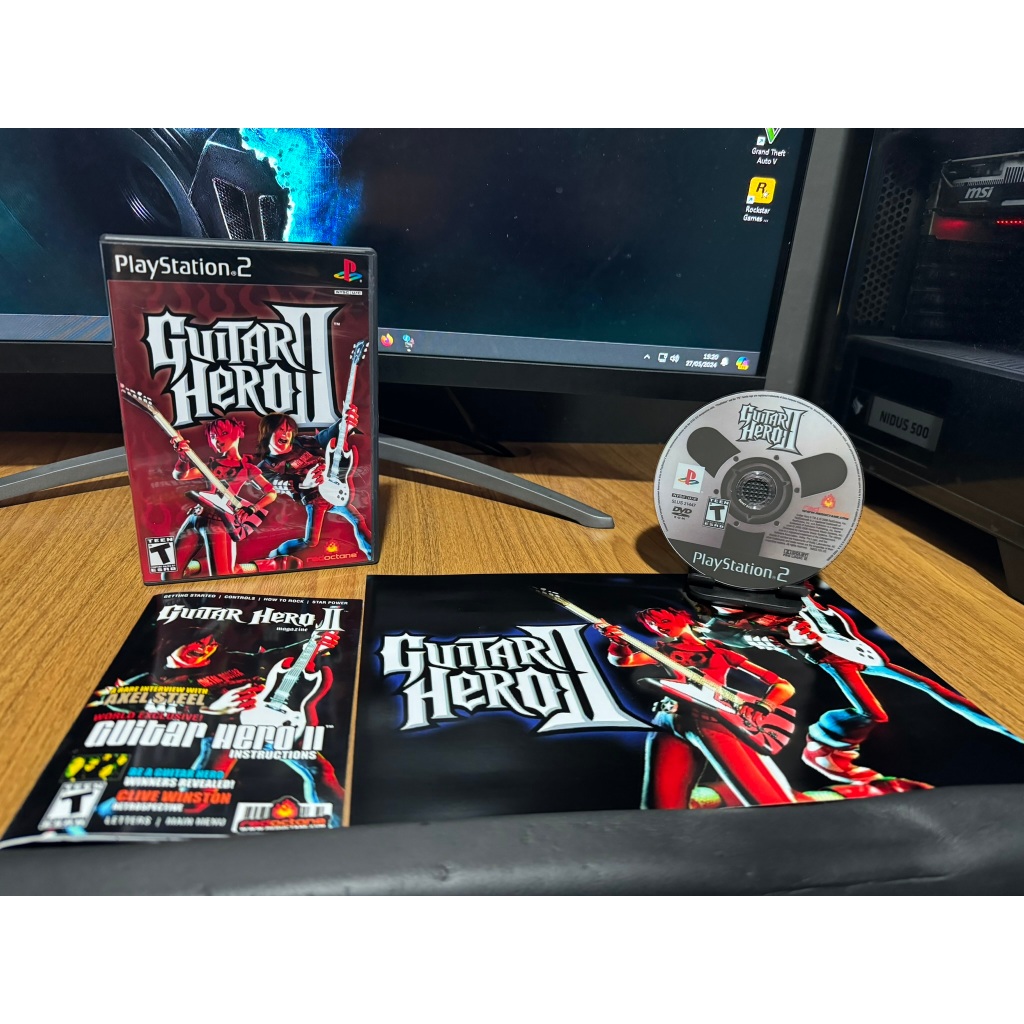 Guitar Hero II com Manual/Pôster para PS2