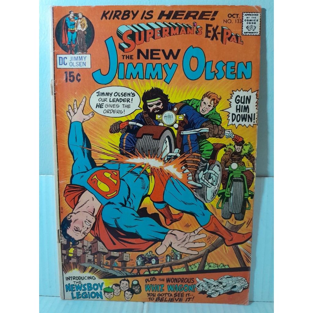 [inglês] Hq SUPERMAN PAL NEW JIMMY OLSEN 133 - raridade - ESTREIA JACK KIRBY na DC comics 1970 rjhm