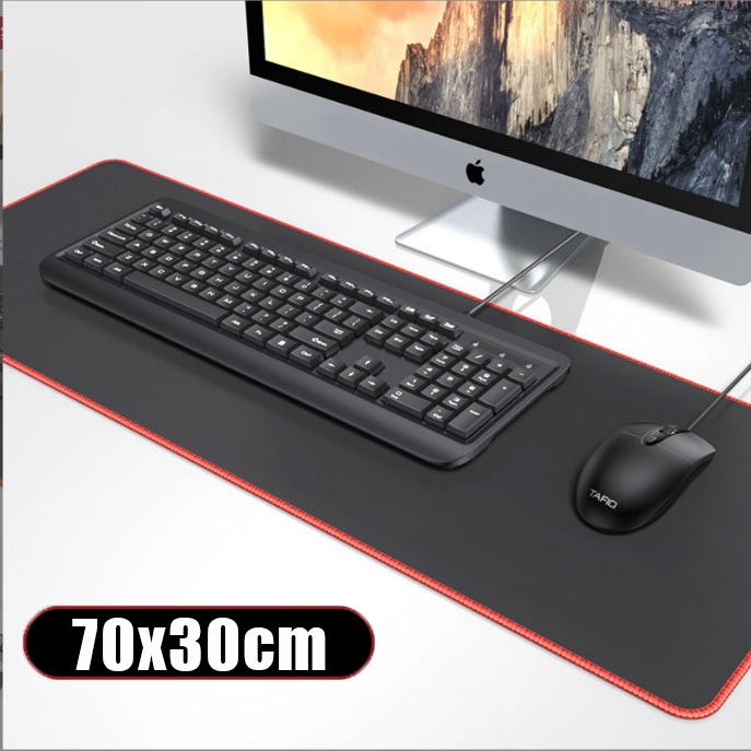 Mouse Pad Gamer Extra Grande 70x30cm Speed Antiderrapante Emborrachado Precisão Borda Costurada